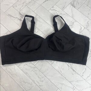 NWOT Cacique Lane Bryant Womans Bra Black Unlined Full Coverage NO WIRE 50DDD